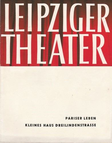 Programmheft jacques offenbach - programmheft,