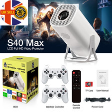 S40 Max Beamer Bluetooth Android 11 Proyector mit 2 Wireless Controllern Ved