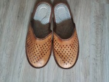 Hausschuhe ,Pantoffeln,kierpce góralskie kapcie,Bergsteiger kapcie -LEDER.Gr 46