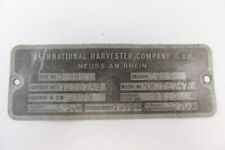 International Harvester IHC  Schlepper / Traktor Typenschild - D440 - 1959