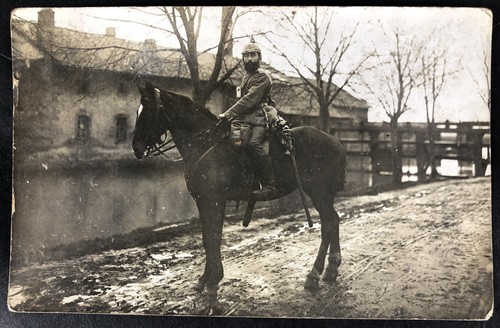 Soldat auf pferd - ak,