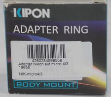 Kipon ADAPTER Konvolut NIKON Mount Adapterring Nikon auf micro 4/3 *Unbenutzt*