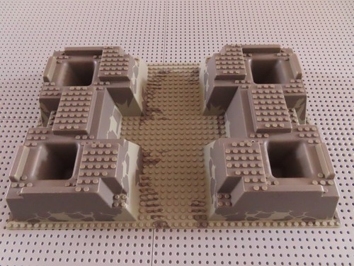 Lego platte ritterburg - 3d,