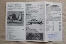 32B 708 Ford Motorsport RS Granada Zubehör Spoiler Sitze Lenkrad usw Prospekt