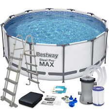 BESTWAY Set Frame Pool Swimming Pool Gartenpool Schwimmbecken 366 x 122 cm