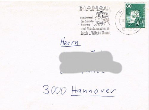 Deutschland werbestempel hanau - deutschland,