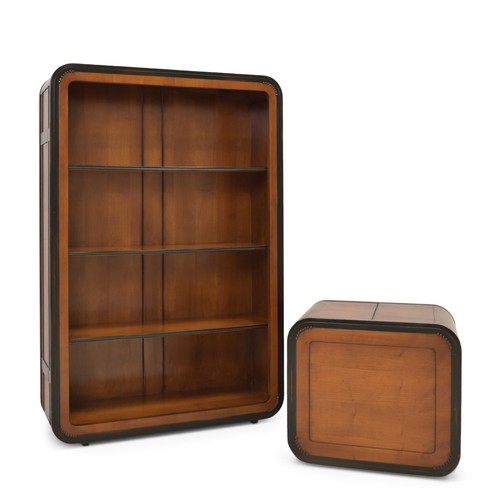 Vintage bücherregal mit - bücherregal,