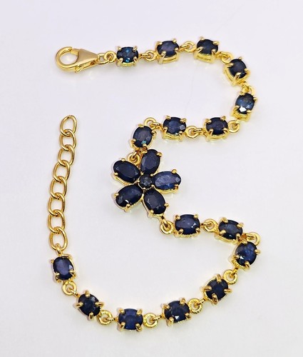 Saphir blau armband 925 - blau,