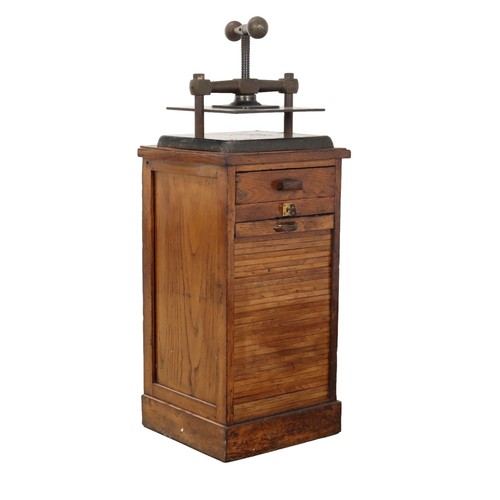 Antiker druckertisch - antiker,