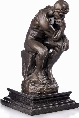 Bronzefigur denker august - bronzefigur,