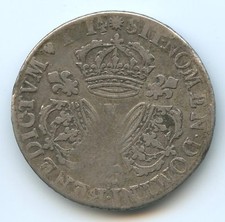Louis XIV (1643-1715) 1/4 Ecu
