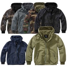 Brandit Kids Windbreaker mit Zipper Kapuze Kinder Regenjacke Windjacke gefüttert