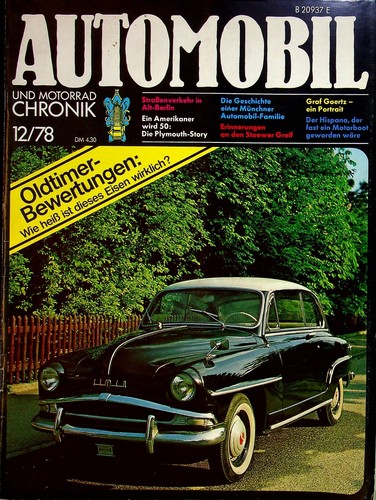 Automobil chronik 1978 - automobil,