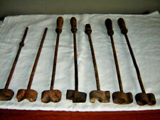 7antike Handgeschmiedete Brandeisen Brenneisen Zahlen 5cm,Bierfass Holz vor 1900