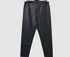 BORIS INDUSTRIES süsse Kuschel Leggings 46-48 (4) Jersey Lagenlook schwarz-grau