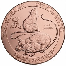 1 Unze (AVDP) .999 fein Kupfer