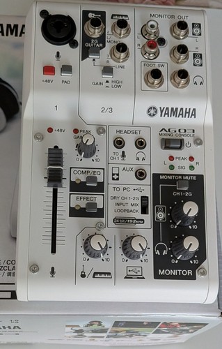 Mischpult yamaha ag03 - yamaha, weiß