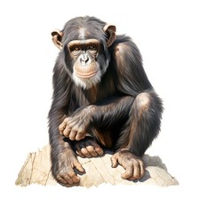 8x sticker chimpanzee car