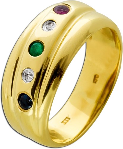 Saphir ring gold 333 karat - saphir,