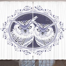 Eule Drucken Rustikale Gardine