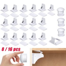 8/16tlg Magnetische Kindersicherung Schrank Schloss Schublade babysicher Set!~
