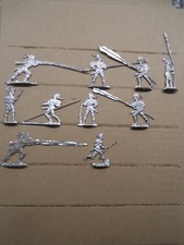 10 Zinnfiguren - Landsknechte im Kampf 1500 (Frauendorf)