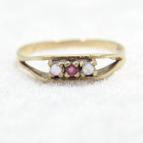 Retro ring kt - 9, gelbgold
