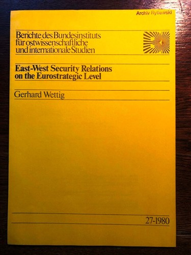 Wettig gerhard east west - gerhard:, east-west