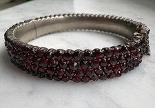 Armreif Bohemian Antik Granat