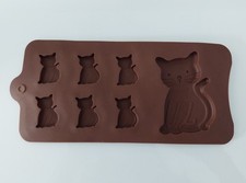 Katze silikonform pralinenform - katze,