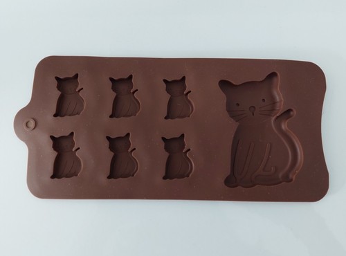Katze silikonform pralinenform - silikonform,
