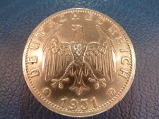 DR WEIMARER REPUBLIK: 3 REICHSMARK 1931 J kl. Rd.fehler Zahls. O-Rd.