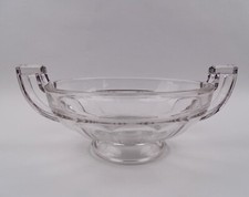 Val St. Lambert Art Déco Obst Früchte Henkel Schale ca. 1930 Pressglas Belgien