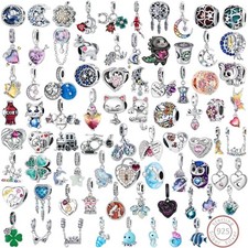 💝💘 Charms Anhänger Herz Liebe Tier Familie Damen Geschenk 925 Sterlingsilber