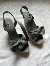 blaue Espadrille mit Schleife, Gr. 39 