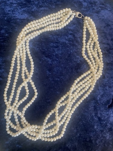 Perlenkette reisig mit - perlenkette, 5-reisig