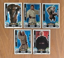 Topps Star Wars Force Attax Movie Serie 3 - 5 Karten Star-Karten