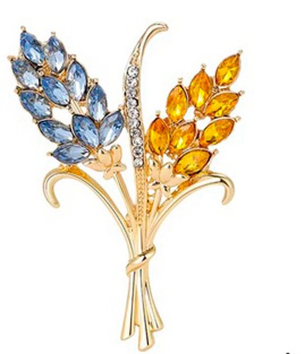 Goldene brosche ährenform - goldene,