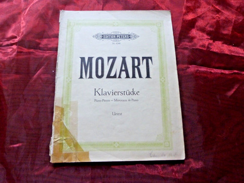 Mozart klavierstücke edition - mozart,