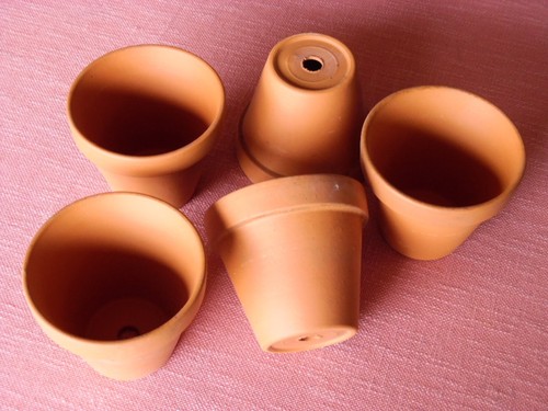 Stück ton pflanztöpfe - 10,