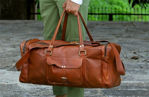 Herren reisetasche aus echtem - herren,