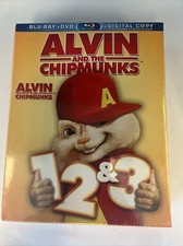 Alvin and The Chipmunks 1 2 3 Blu-Ray DVD With Box Cover Bilingual Very Rare
