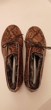extravaganter Halbschuh COSMOPARIS Gr. 37 Schlangenleder Prägung, komplett Fell 