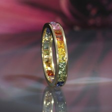 Wert 2390 € Saphir Ring (2,50 carat) in 585 14 Karat Gelb Gold