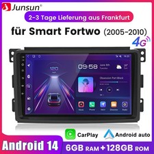 6+128G Android14 Carplay Für Benz Smart Fortwo 451 05-2010 Autoradio GPS Navi BT