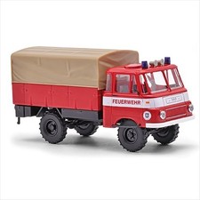 Busch 51659 Robur LO 1801 A (1968) "Feuerwehr Auerbach (DDR)" 1:87/H0 NEU/OVP