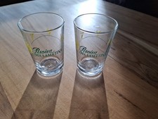 VINTAGE Malamatina Retsina Werbegläser (2er Set) - Griechischer Wein TOP Zustand