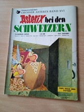 Asterix bei den Schweizern Bd.16 ERSTAUFLAGE (3,50 DM, 16 Titel auf Hinkelstein)