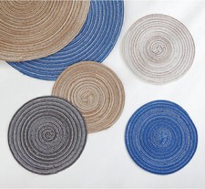 4x Rundes Tischset Platzset