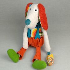 ebulobo Hund Love & Peace ❤️ Kuscheltier Stofftier Plüschtier Bunt Paris